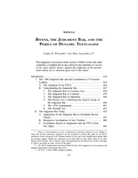 Bivens, the Judgment Bar, and the Perils of Dynamic Textualism