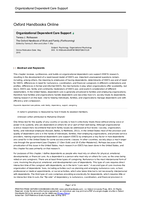 Organizational Dependent Care Support