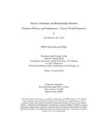 Success, Desistance and Relationships Between Probation Officers and Probationers:  A Social Work Perspective