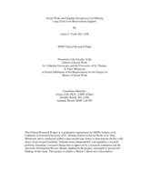 Social Work and Chaplain Perspectives in Offering Long Term Care Bereavement Support