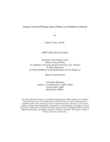 Animal-Assisted Therapy and its Effects on Children in Schools