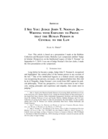 I See You: Judge John T. Noonan Jr. - Writing with Empathy to Prove that the Human Person is Central to the Law