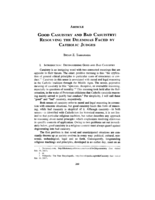Good Casuistry and Bad Casuistry: Resolving the Dilemmas Faced by Catholic Judges