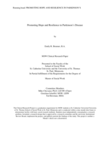 Promoting Hope and Resilience in Parkinson’s Disease