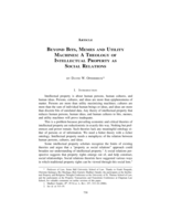 Beyond Bits, Memes and Utility Machines: A Theology of Intellectual Property as Social Relations