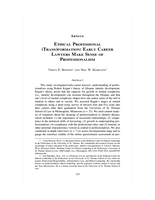 Ethical Professional (Trans)Formation: Early Career Lawyers Make Sense of Professionalism