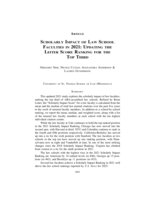 Scholarly Impact of Law School Faculties in 2021: Updating the Leiter Score Ranking for the Top Third
