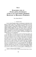 Searching for an Overlapping Consensus: A Secular Care Ethics Feminist Responds to Religious Feminists