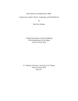 Innovations in Assessing Practice Skills: Using Social Cognitive Theory, Technology, and Self-Reflection