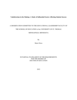 Valedictorians in the Making: A Study of Influential Factors Affecting Student Success