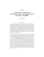 A Threshold Assessment: Is Technology Among the Competencies Tested by the MPRE?