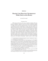 Making Law Practice Technology More Simulation-Based