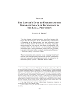 The Lawyer’s Duty to Understand the Disparate Impact of Technology in the Legal Profession