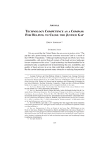 Technology Competence as a Compass for Helping to Close the Justice Gap