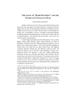 The Logic of "Hard Pounding" and the Plight of Civilians in War