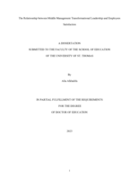 The Relationship between Middle Management Transformational Leadership and Employees Satisfaction