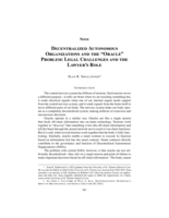 Decentralized Autonomous Organizations and the "Oracle" Problem: Legal Challenges and the Lawyer's Role