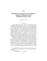Protecting Constitutional Rights: Forensic Reports & the Confrontation Clause