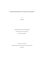 Addressing Mental Health Crises in Adolescents and Young Adults