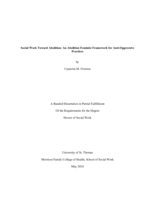Social Work Toward Abolition : An Abolition Feminist Framework for Anti-Oppressive Practices