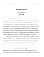 Women and vocation