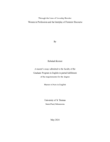 Through the Lens of Loveday Brooke:  Women in Professions and the Interplay of Feminist Discourse
