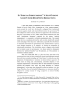 Is "Judicial Independence" a Self-Evident Good?: Some Dissenting Reflections