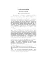 Constitutionalism