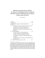 Drivers Licenses for All Meets Automatic Voter Registration