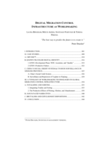 Digital Migration Control Infrastructure as Worldmaking