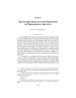 The Guided Sequence for Formation of Professional Identity