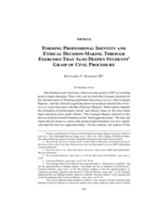 Forming Professional Identity and Ethical Decision-Making Through Exercises That Also Deepen Students' Grasp of Civil Procedure
