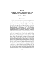 Article Integrating Artificial Intelligence Tools into the Formation of Professional Identity