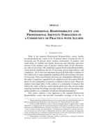 Professional Responsibility and Professional Identity Formation in a Community of Practice with Alumni