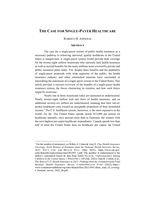 The Case for Single-Payer Healthcare