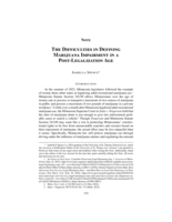 The Difficulties in Defining Marijuana Impairment in a Post-Legalization Age