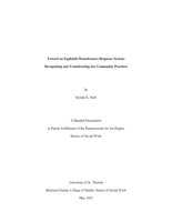Toward an Equitable Homelessness Response System: Recognizing and Transforming our Community Practices