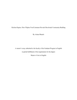 Kitchen Kapwa: How Filipino Food Literature Reveals Decolonial Community-Building