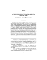 The Role of NIL Collectives in College Recruiting: Navigating Legal Challenges and Emerging Risks