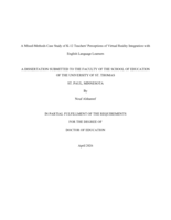 A Mixed-Methods Case Study of K-12 Teachers' Perceptions of Virtual Reality Integration with English Language Learners