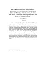 Legal Protections for the Minnesota Education System to Shield Schools from Enforcing Federal Immigration Law Under the Trump Administration's Rescission of the Sensitive Locations Policy