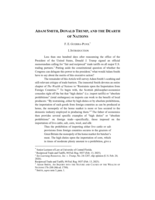 Adam Smith, Donald Trump, and the Death of Nations