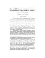 Trump's 2025 Trade & Immigration Agenda: Economic Implications for Rural America