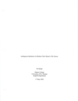 Ambiguous Identities of a Broken Tale: Byron's The Giaour