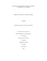 Happiness and Suffering in a Theological Paradigm