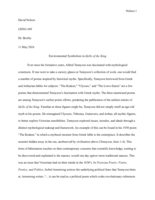 Environmental Symbolism in Idylls of the King