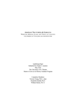 Amongst Nocturnes & Goblets: Whistler, Murano Glass, and Venice as Catalysts for American Tonalism and Aestheticism
